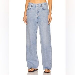 Agolde Low Rise Baggy in Void